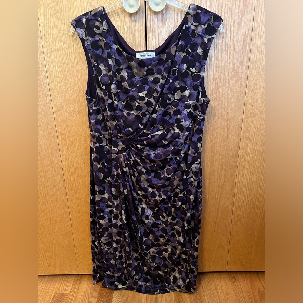 Dressbarn Purple/Black Dress.